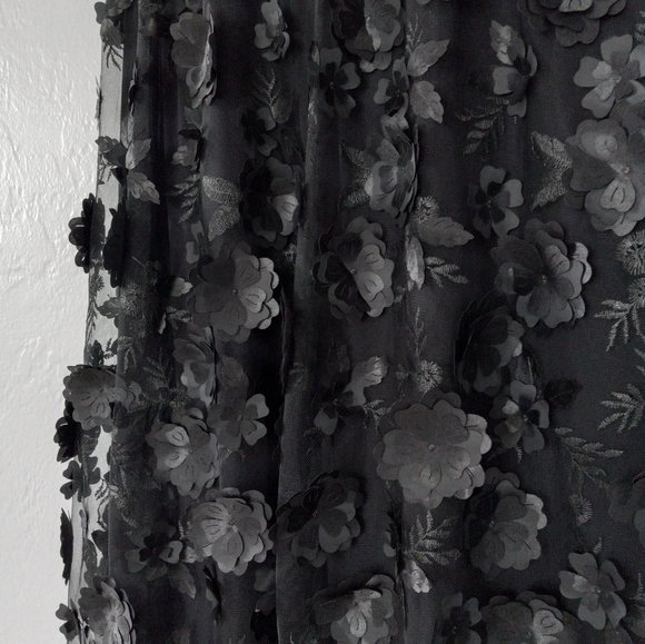 Anthropologie Black Floral Skirt - Picture 8 of 15